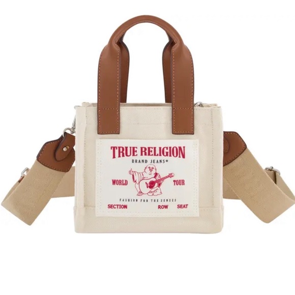TRUE RELIGION Mini Tote Bag - Picture 1 of 8